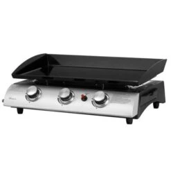 Gas BBQ 3 Burner Plancha Stainless Steel -GardenChic Elegant Shop 1622563621 61063100