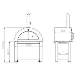 Pizza Oven Stainless Steel Large -GardenChic Elegant Shop 1623683606 58583700