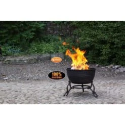 Elidir Cast Iron Fire Bowl With BBQ Grill 10 Elidir Cast Iron Fire Bowl With BBQ Grill -GardenChic Elegant Shop 1628611292 70694500