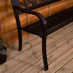 Steel Garden Bench Tulip -GardenChic Elegant Shop 1628771368 60014100