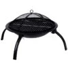 Folding Steel Fire Pit Black Large -GardenChic Elegant Shop 1630424402 52651000