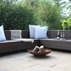 Flame Fire Pit Rust 60cm