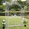 Vintage Arch With Gates Antique Green 1 Vintage Arch With Gates Antique Green -GardenChic Elegant Shop 1635177357 14945500