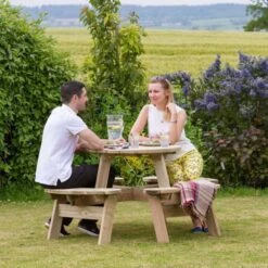 Katie Round Picnic Table -GardenChic Elegant Shop 1635769603 56936400