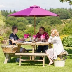 Rose Round Picnic Table