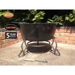 Meredir XL Cast Iron Fire Bowl -GardenChic Elegant Shop 1635865579 52282300