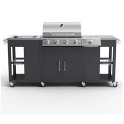 Petersburg Outdoor Kitchen Gas BBQ 4 Burner + 1 -GardenChic Elegant Shop 1637239766 93564700 2