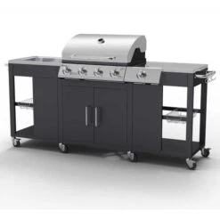 Petersburg Outdoor Kitchen Gas BBQ 4 Burner + 1 -GardenChic Elegant Shop 1637239770 36467700 2