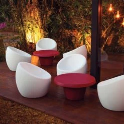 Tramontina Cona Coffee Table - Burgundy