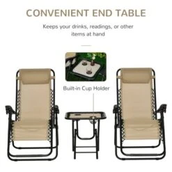 OUTSUNNY Zero Gravity Chairs Beige 2 Seater -GardenChic Elegant Shop 1653567329 12721900 balce6huohlui5nm
