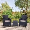 OUTSUNNY Rattan Conversation Set 2 Seater