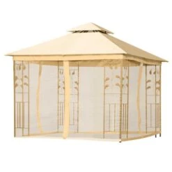 OUTSUNNY Coimbra Garden Gazebo Steel Beige 3m 13 OUTSUNNY Coimbra Garden Gazebo Steel Beige 3m -GardenChic Elegant Shop 1653572303 10515900 rhhvknx42fexkgxc