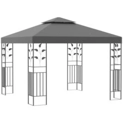 OUTSUNNY Porto Garden Gazebo Steel Grey 3m -GardenChic Elegant Shop 1653572381 34642200 71dbixvf1qvzpolc