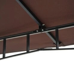OUTSUNNY Garden Gazebo Metal Brown 3m -GardenChic Elegant Shop 1653574852 99210000 yzexwjdl2ts9vvuo