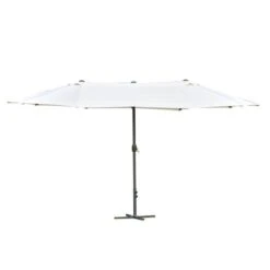 OUTSUNNY Ravenfield Garden Parasol Metal White 4.5m -GardenChic Elegant Shop 1653578550 63953800 v0zwiy3a6eudxrbu