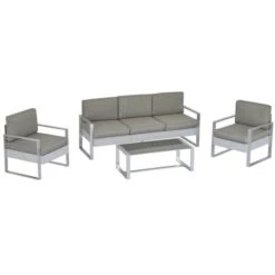 OUTSUNNY Patio Furniture Set Aluminium 5 Seater -GardenChic Elegant Shop 1653580333 96601300 e31caqiolb9ubkqv