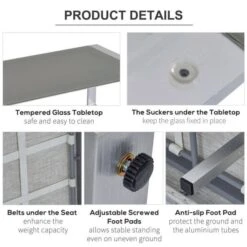 OUTSUNNY Patio Furniture Set Aluminium 5 Seater -GardenChic Elegant Shop 1653580340 58460500 gv5n6nk6wuvabpr5