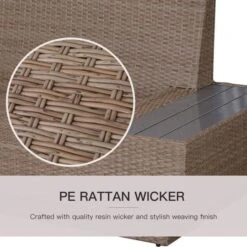 OUTSUNNY Winterhill Rattan Furniture Corner Set Beige 5 Seater -GardenChic Elegant Shop 1653636786 35884000 6z7pttuyfjvnnlox