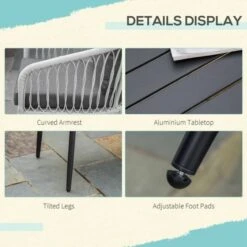 OUTSUNNY Rattan Patio Sofa Set Grey 5 Seater -GardenChic Elegant Shop 1653637588 03461000 5agcv0ggu598zord