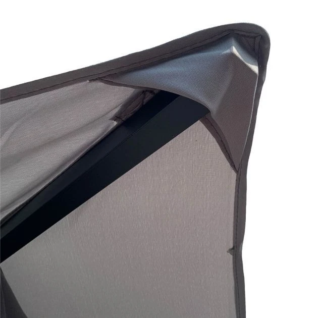 OUTSUNNY Gibraltar Garden Gazebo Steel Grey 4m 10 OUTSUNNY Gibraltar Garden Gazebo Steel Grey 4m - Image 8