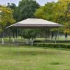 OUTSUNNY Pop Up Gazebo Brown 4m
