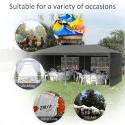 OUTSUNNY Marsailles Garden Gazebo Party Tent Grey 6 X 3m 17 OUTSUNNY Marsailles Garden Gazebo Party Tent Grey 6 X 3m -GardenChic Elegant Shop 1653914885 97733600 zujsficl2whxzu7l