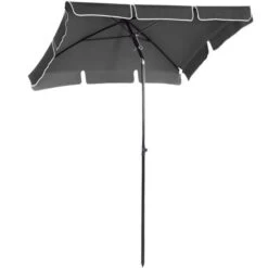 OUTSUNNY Verona Garden Parasol Aluminium Grey 2m -GardenChic Elegant Shop 1654002628 42500100 nij2uobhrhftdxyo