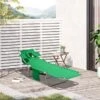 OUTSUNNY Foldable Sun Lounger Green