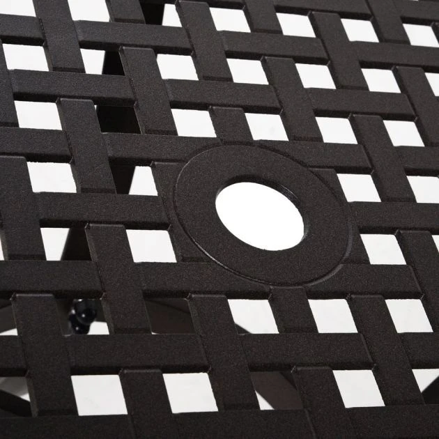 OUTSUNNY Garden Dining Set Aluminium Brown 4 Seater 10 OUTSUNNY Garden Dining Set Aluminium Brown 4 Seater - Image 8