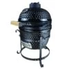 OUTSUNNY Charcoal Mini Egg BBQ Oven Cast Iron Black