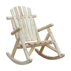 OUTSUNNY Rocking Chair Wooden 1m -GardenChic Elegant Shop 1654013594 68001500 gwokuimzy59be2ch