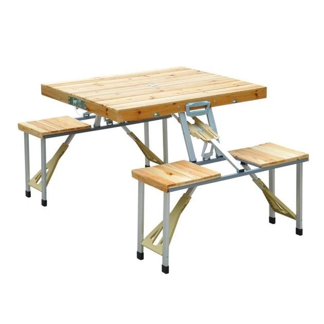 OUTSUNNY Cunningham Portable Picnic Bench Wooden 11 OUTSUNNY Cunningham Portable Picnic Bench Wooden - Image 9