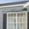OUTSUNNY Door Canopy Polycarbonate Black 2m -GardenChic Elegant Shop 1654672705 36999400 tvwl284jdxvb1mbf