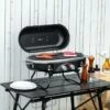 OUTSUNNY Table-Top Gas BBQ 2 Burner Black