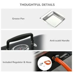 OUTSUNNY Table-Top Gas BBQ 2 Burner Black -GardenChic Elegant Shop 1654681348 40254500 xmls5l42iexpbmzm