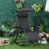 OUTSUNNY Folding Recliner Chair Black -GardenChic Elegant Shop 1654683337 84934700 x1ei7txyobfxnq1q