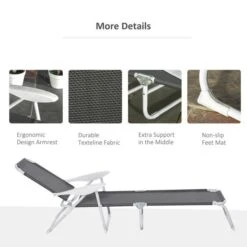 OUTSUNNY Miami Folding Sun Lounger Grey -GardenChic Elegant Shop 1654684354 93086100 k8vb8cggsuxl2gmo
