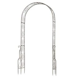 OUTSUNNY Garden Arch Metal Black Bronze 2m -GardenChic Elegant Shop 1654685396 94930000 xr0o7chu6bdsiqhk