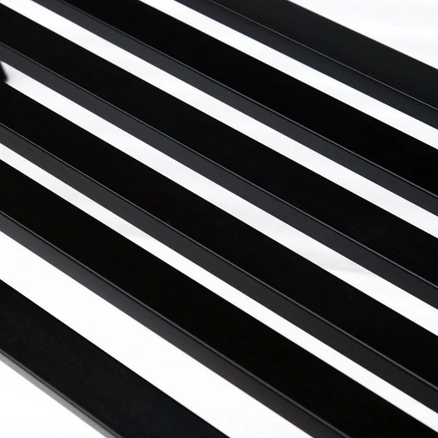 OUTSUNNY Garden Bench Furniture Steel Black 120cm 11 OUTSUNNY Garden Bench Furniture Steel Black 120cm - Image 9