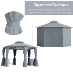 OUTSUNNY 2 Tier Garden Gazebo Grey 2m 17 OUTSUNNY 2 Tier Garden Gazebo Grey 2m -GardenChic Elegant Shop 1654871699 92943000 n0hryuuwqhl5jp2p