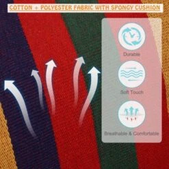 OUTSUNNY Hammock Chair Multicolour 1 Seater -GardenChic Elegant Shop 1654877649 01587600 m09zjaiyfldztttw