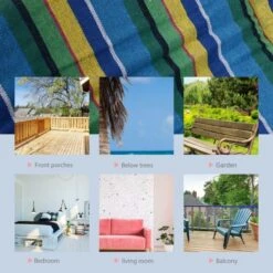 OUTSUNNY Hammock Chair Yellow Blue 1 Seater -GardenChic Elegant Shop 1655305335 73465000 rgdxrc1ffwnxbns5