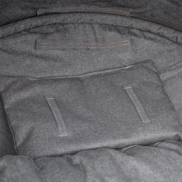 OUTSUNNY Madrid Egg Chair With Retractable Canopy Grey 10 OUTSUNNY Madrid Egg Chair With Retractable Canopy Grey - Image 8