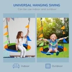 OUTSUNNY Kids Swing Seat Multicolour -GardenChic Elegant Shop 1660214256 83340000 joftutkdohjrcfwb