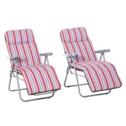 OUTSUNNY Foldable Sun Lounger Red Pack Of 2 -GardenChic Elegant Shop 1660224953 40503000 heln0lhw9qv6pilb