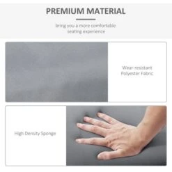 OUTSUNNY Non Slip Lounger Seat Pads Grey Pack Of 2 -GardenChic Elegant Shop 1660227656 49705000 o7tti5lv86petpzw