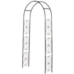 OUTSUNNY Ciorani Garden Arch Black -GardenChic Elegant Shop 1660291956 25958200 vpqfnxohgbhlnjwg