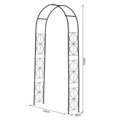 OUTSUNNY Ciorani Garden Arch Black -GardenChic Elegant Shop 1660291957 42058600 odpolx3jhka0ynsy