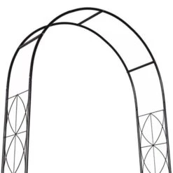 OUTSUNNY Ciorani Garden Arch Black -GardenChic Elegant Shop 1660291964 52676900 x5nvxsjuv5hafp17