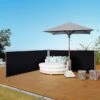 OUTSUNNY Garden Pull Out Awning Black 1.8m